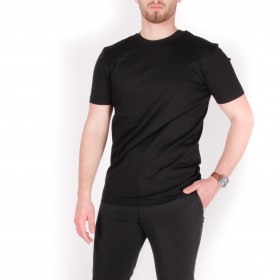 Tee-shirt Noir 100% Ice coton  MADE in PORTUGAL