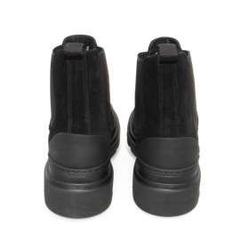 Ankle Boots : Noir - Bi-matière