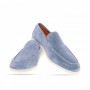 Mocassins Loafers Nubuck Bleu Ciel