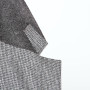 Costume en flanelle gris motifs pied-de-poule coupe droite