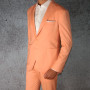 Costume Pêche : Slim-Fit - 100% Laine - Tissu Vitale Barberis Canonico