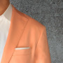 Costume Pêche : Slim-Fit - 100% Laine - Tissu Vitale Barberis Canonico