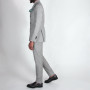Costume croisé gris à motifs prince de galles Tissu Canonico Super 110's 