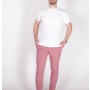 Chino Homme Coton Stretch Rose
