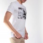Tee-shirt Stampa : blanc - coton (Tee-shirt)