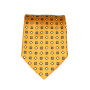Cravate 100% Soie jaune orangé